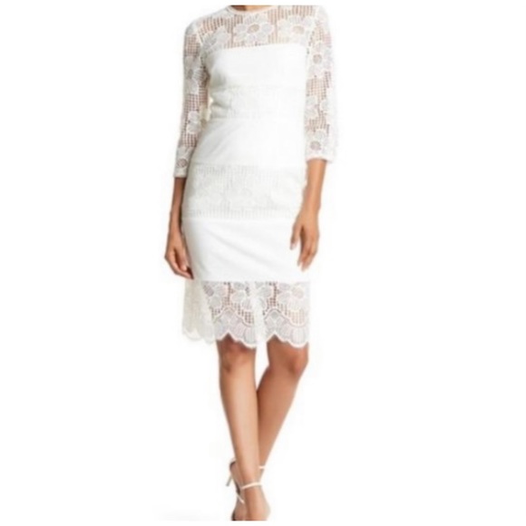 Trina Turk Dresses & Skirts - TRINA TURK DIVERTIDA WHITE LACE DRESS SIZE 6
